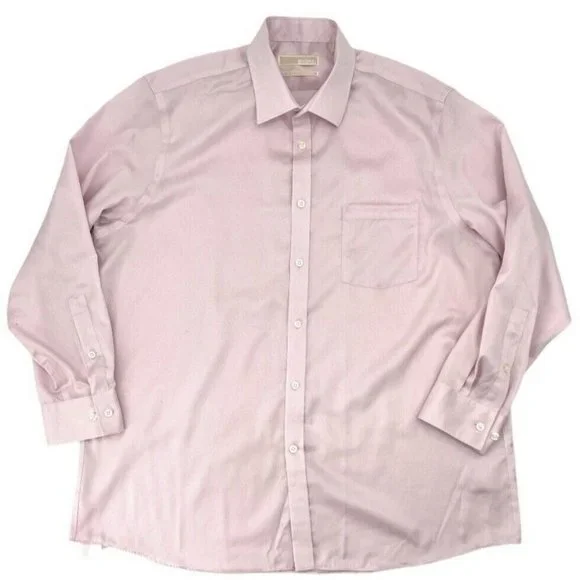 MICHAEL Michael Kors | Shirts | Michael Kors Mens Dress Shirt Regular Fit  Non Iron Pink Button Down 7 3233 Euc | Poshmark